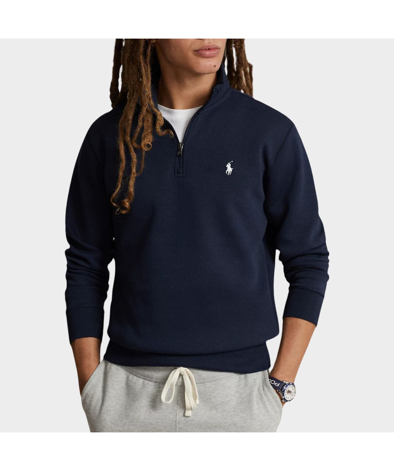 Polo ralph lauren ¼ Zip Men's Sweatshirt | Green-710922557007-Navy