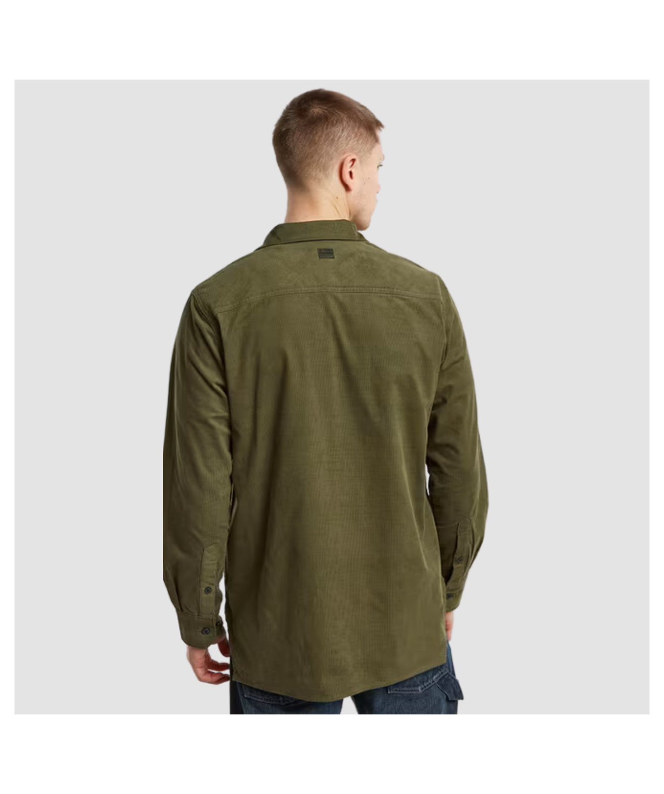 G-Star RAW Herren Shirt Clean Regular – Langarm Hemd Mit Jeans-Look