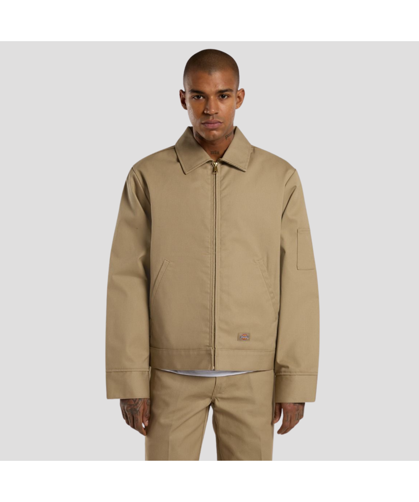 Dickies ベージュ バイカー風ジャケット L Dickies Jacket Eisenhower 