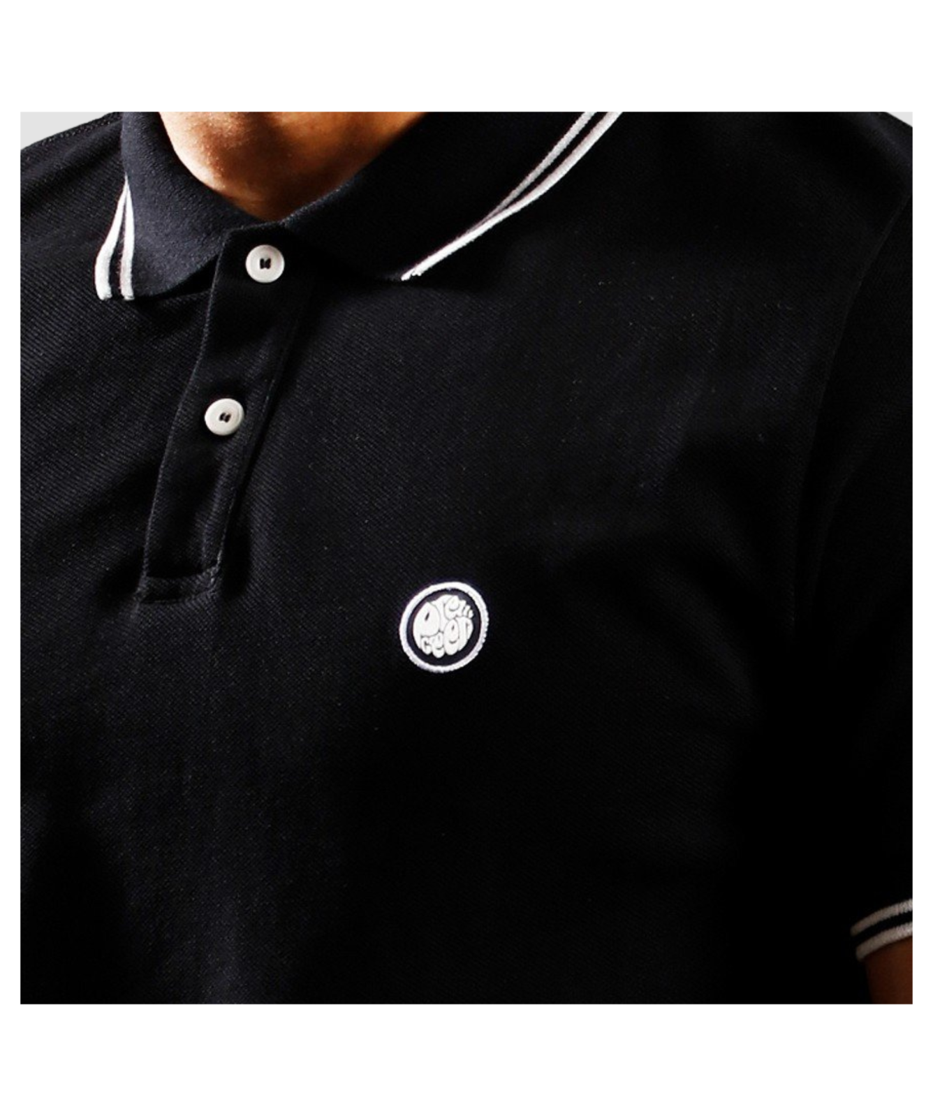 Pretty Green Men's Barton Polo Shirt Black- ﻿C21Q3MUPOL687-BLACK