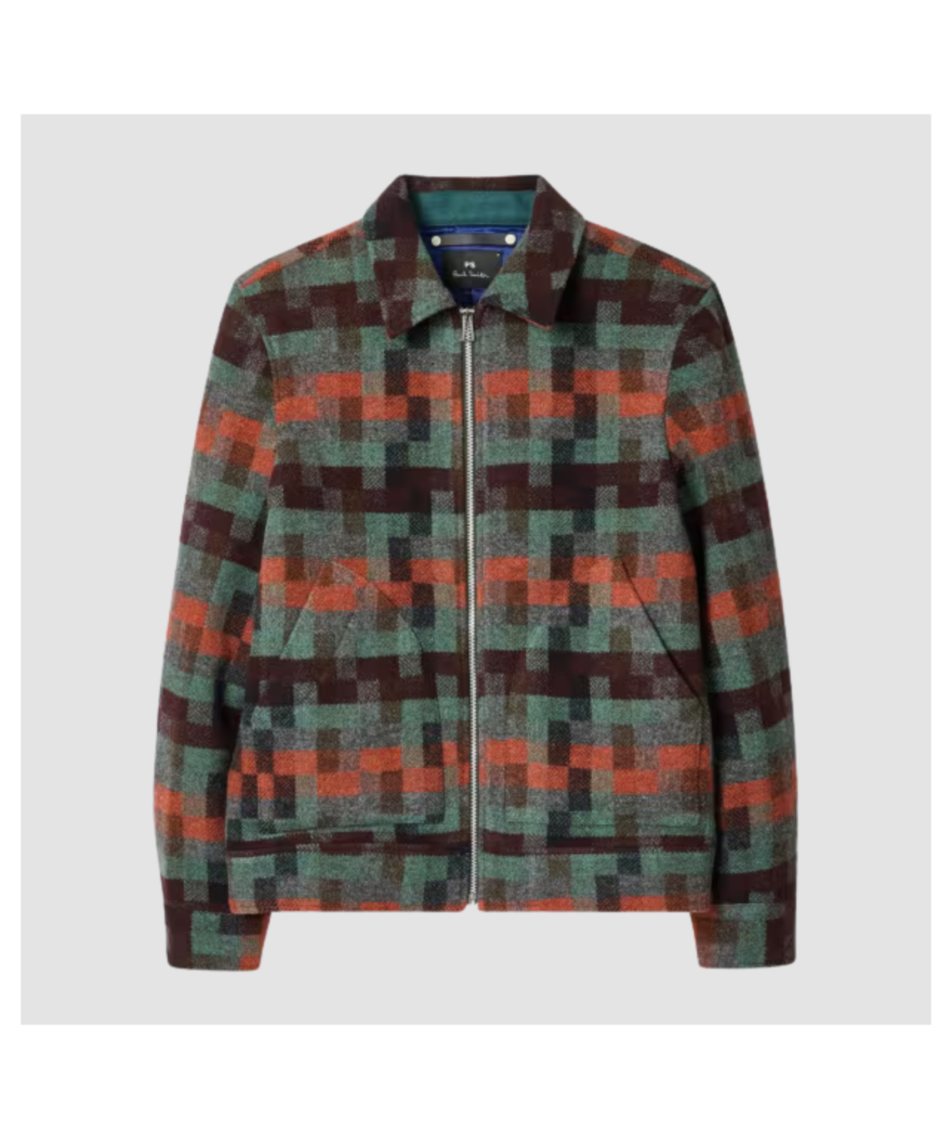 ジャケット・アウター 00s Paul Smith wool tracker jacket y2k Paul Smith Jacquard Zip Shacket, Multi