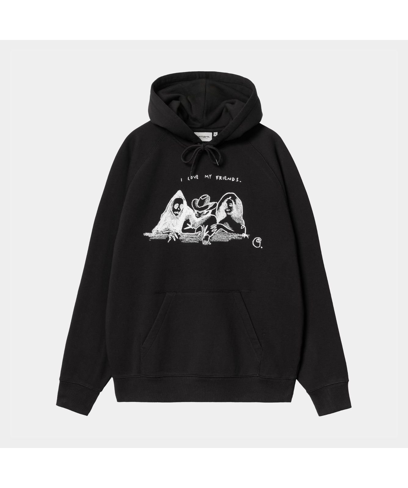 ★ドイツ発*carhartt WIP*新作*Pepe Friends フーディ/AS★ Carhartt WIP Pepe Friends Hoodie | Light Grey-I033934_00O
