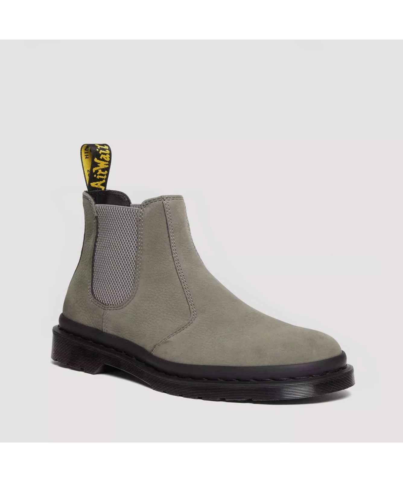 Martens 2976 Chelsea Milled Nubuck WP Nickel Grey