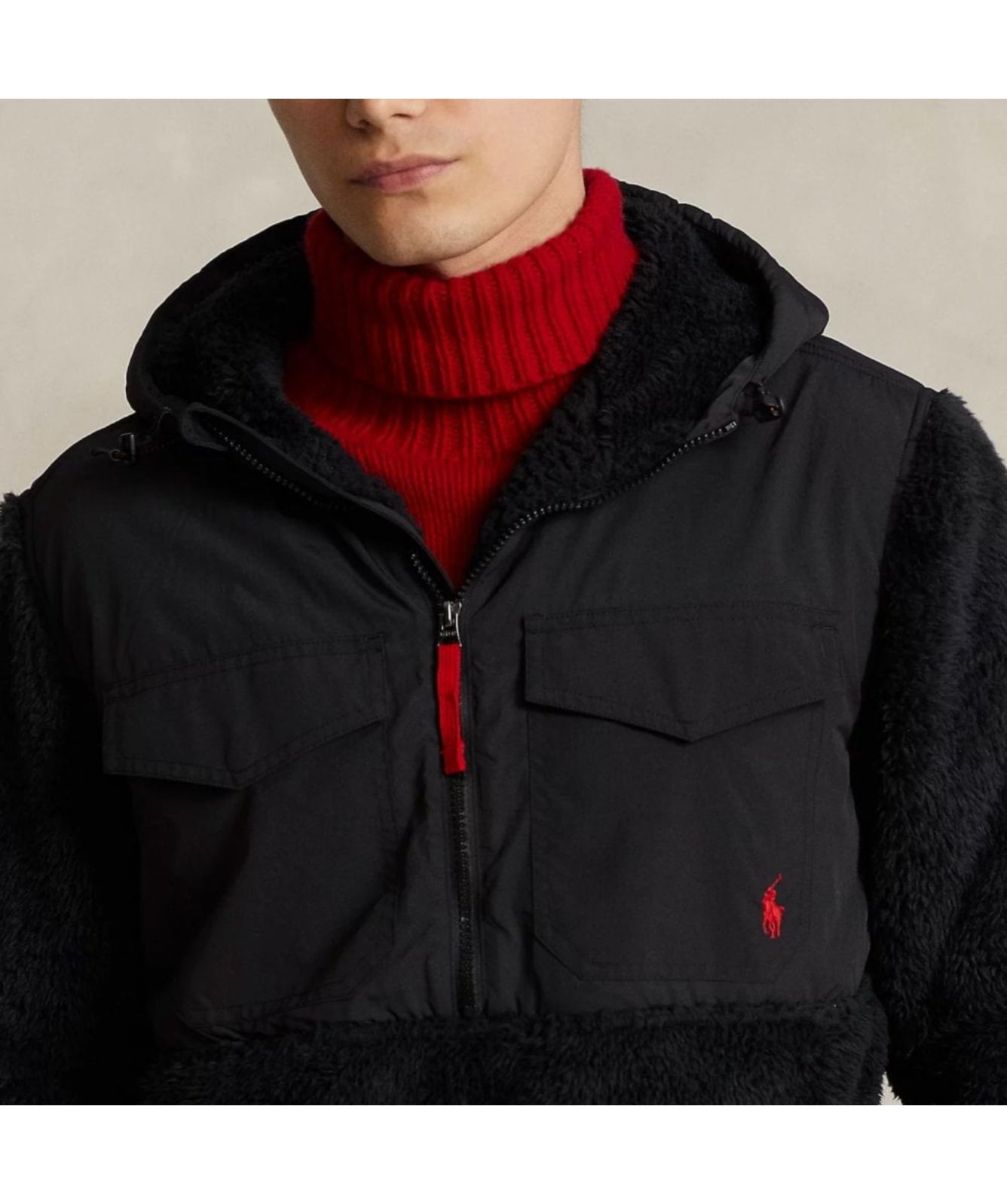 Polo Ralph Lauren Half Zip Hybrid Jacket - 710880442002