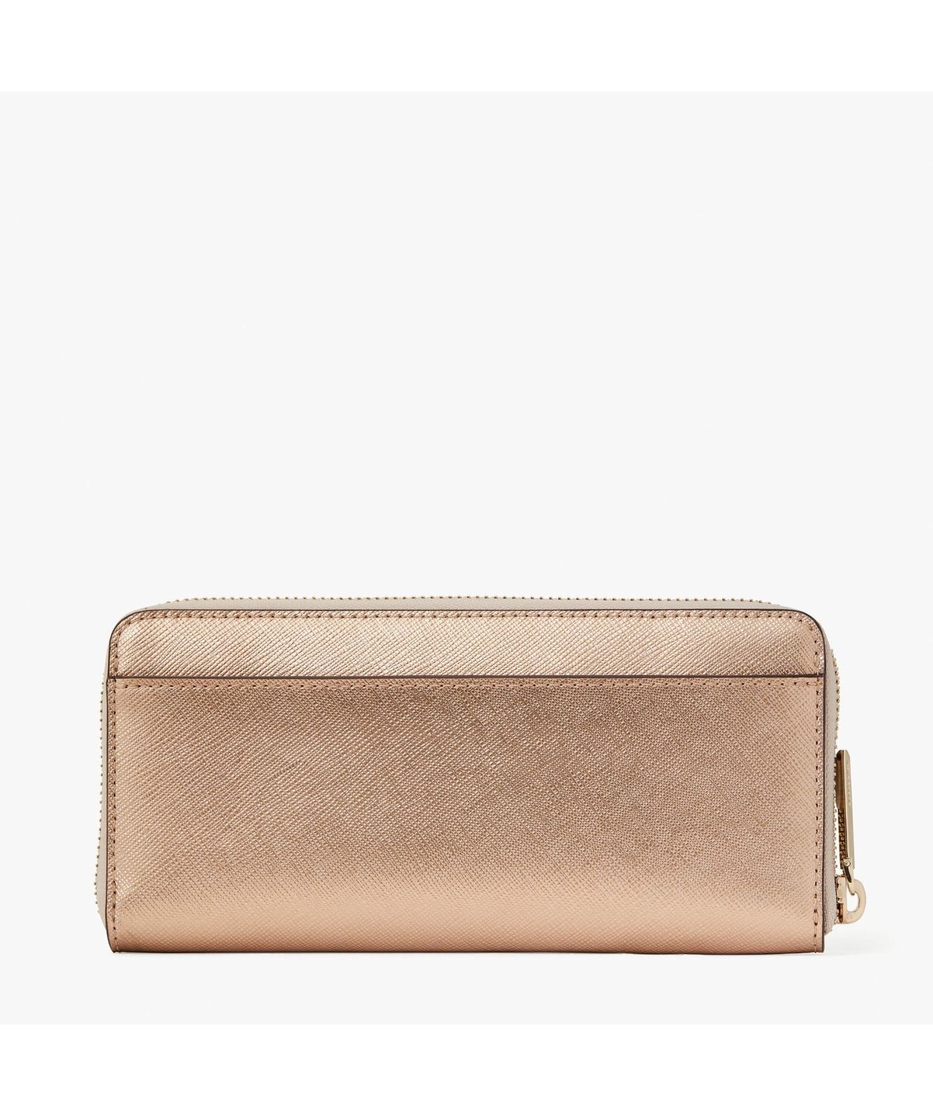 Kate Spade New York Spencer Metallic Slim Continental Wallet