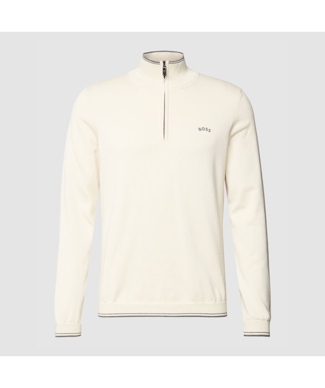 Boss Zitom ¼ Zip Jumper navy-50475096-402-off white-131 -kular