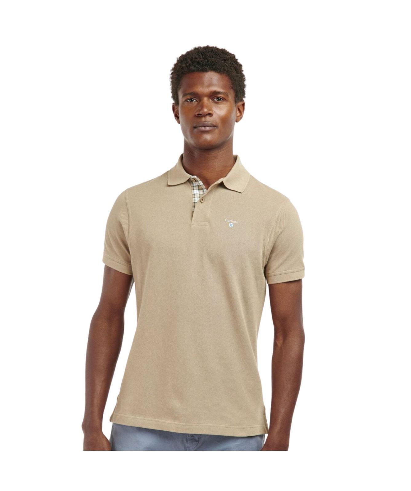 Barbour Mens Tartan Pique Polo Shirt - MML0012