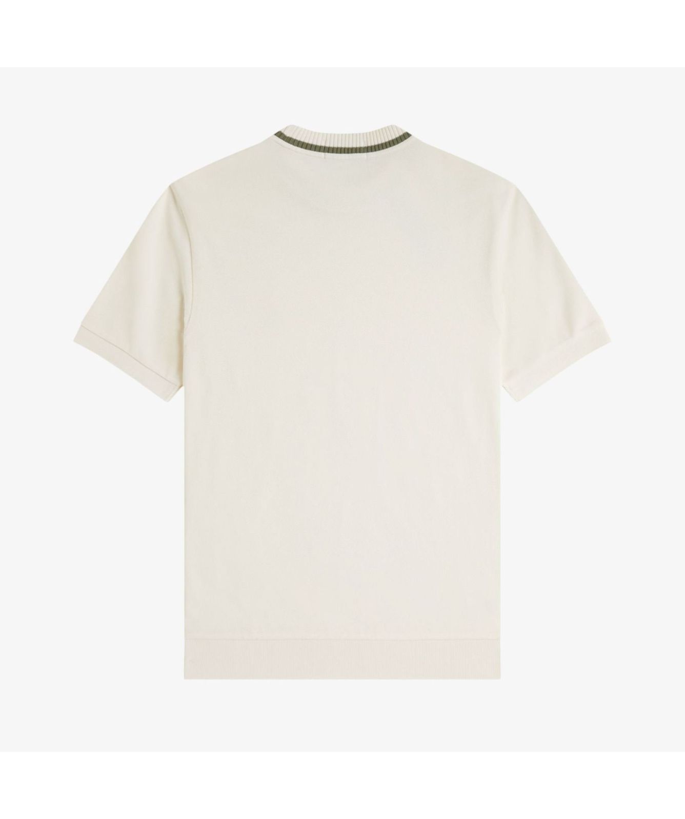 Fred Perry Crew Neck Piqué T-Shirt | Ecru - M7-760
