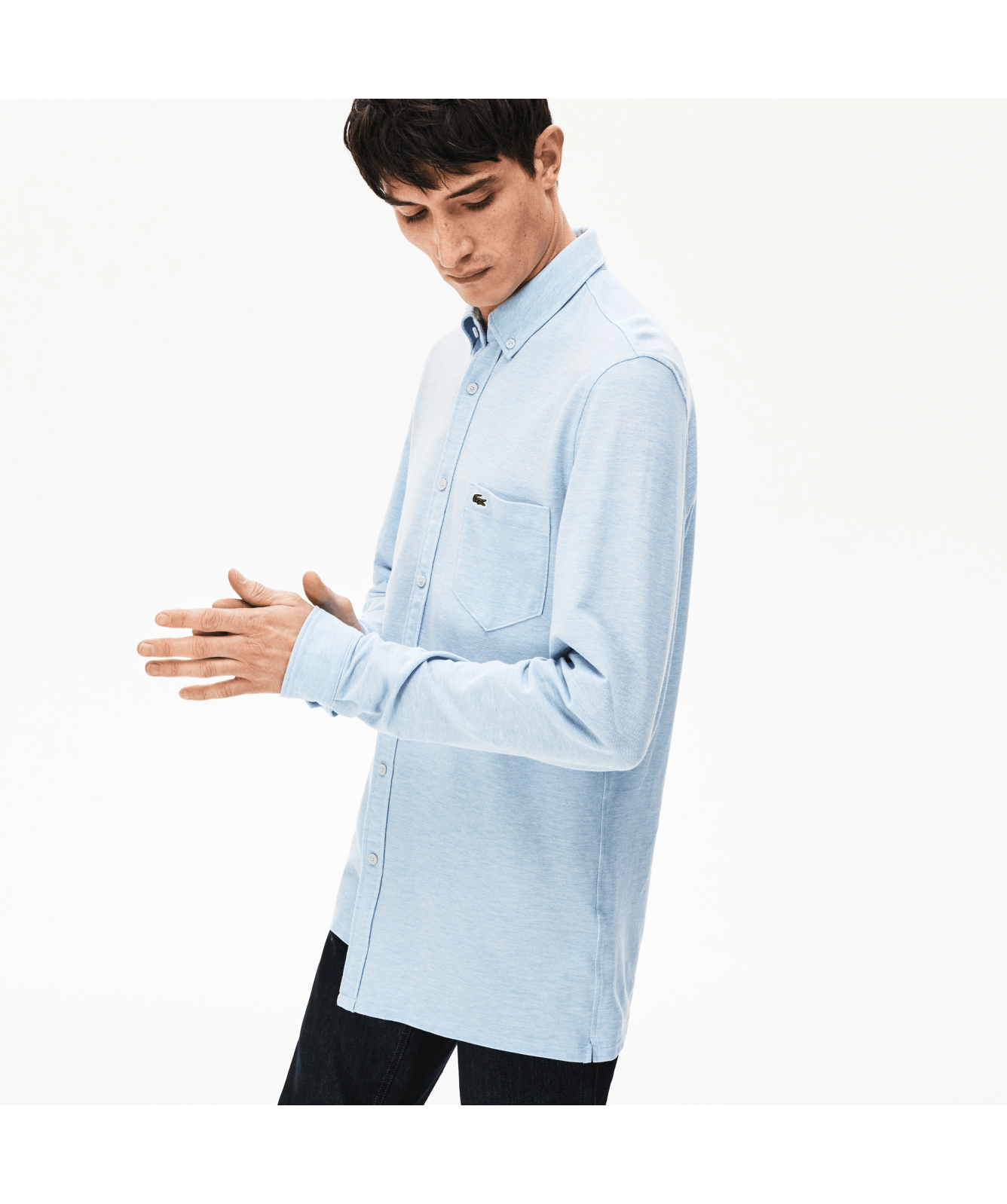 Lacoste Slim Fit Cotton Jersey Shirt | Blue Chine - CH5843 00 DRW | Kular Fashion Lacoste Slim Fit Cotton Jersey Shirt | Blue Chine - CH5843 00 DRW | Kular Fashion