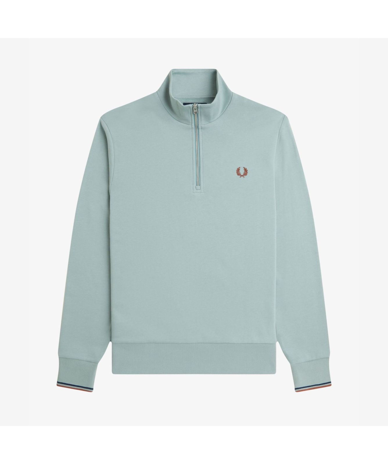 Fred Perry Half Zip Sweatshirt | Green - M3574-X89, Teal - M3574-X06