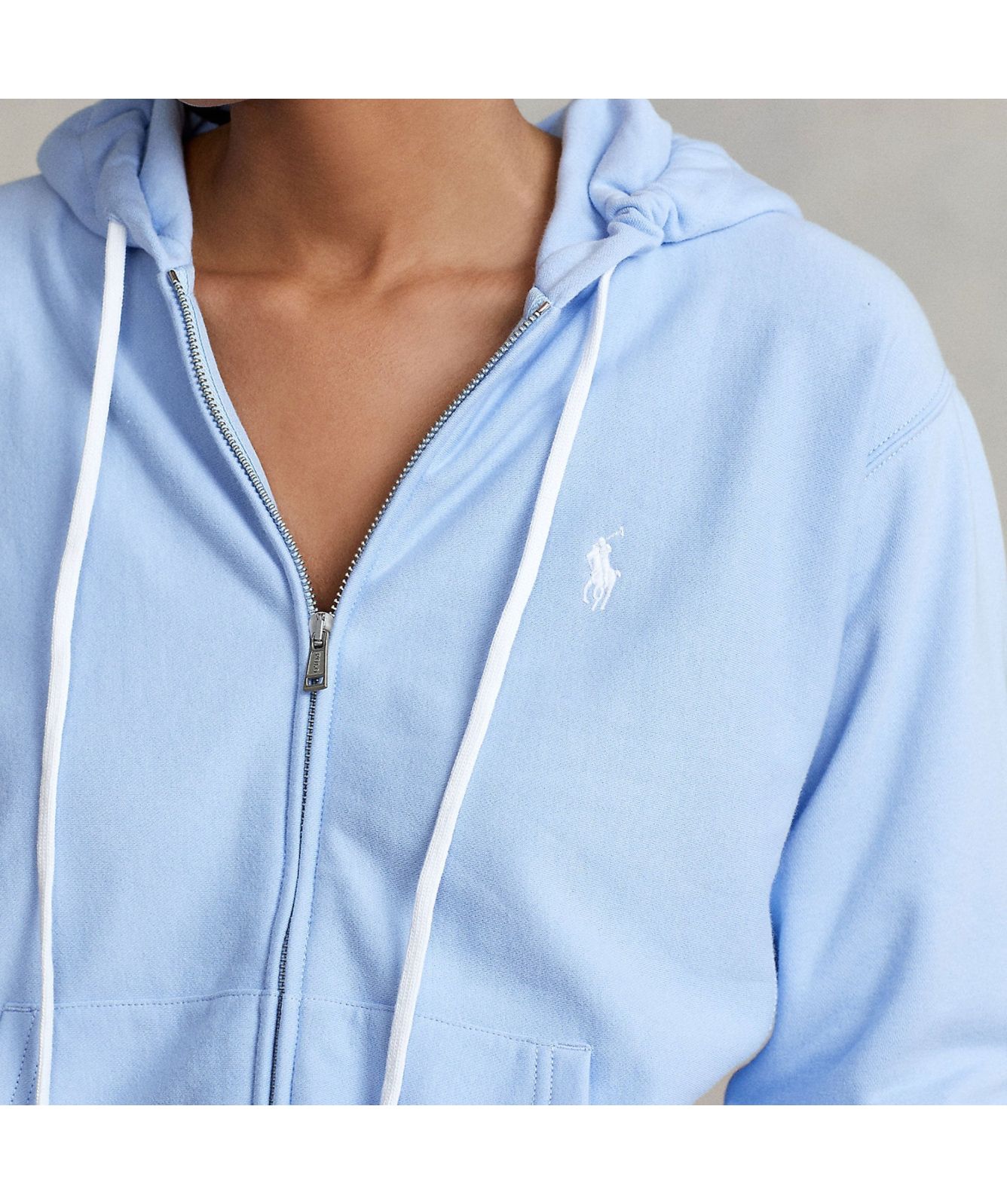 Polo Ralph Lauren Fleece Full-Zip Hoodie | Sky Blue