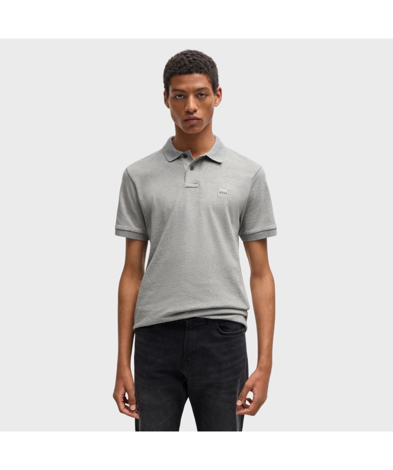 BOSS Slim Fit Passenger Polo T-Shirt Navy 50472668-404, Grey