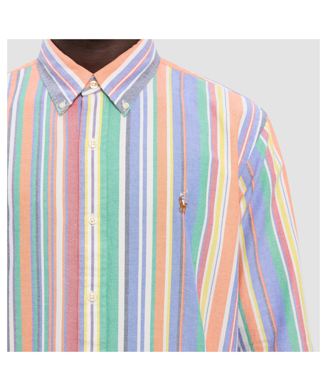 Polo Ralph Lauren Men's Custom Fit Striped Oxford Shirt