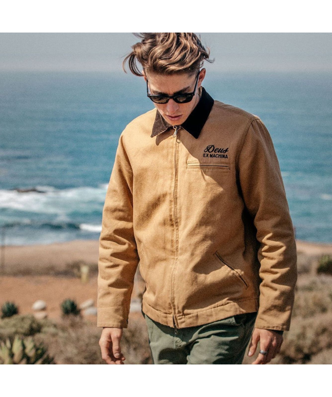 Deus Ex Machina Address Workwear Men's Jacket | Tan-DMF86343DIJ
