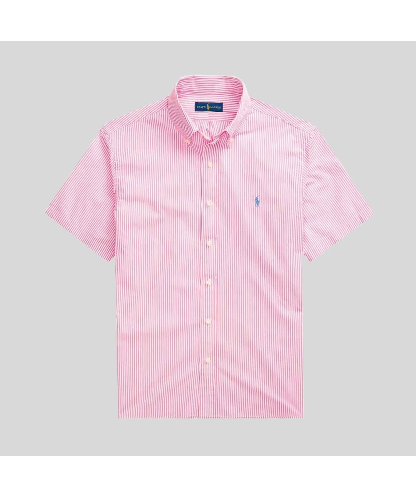 Polo Ralph Lauren Seersucker Stripe Short Sleeves Shirt in