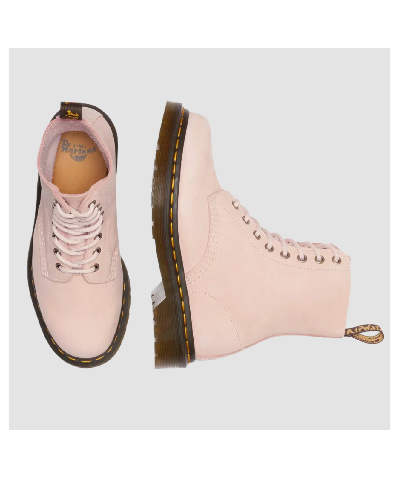 Bottes Dr. Martens Pascal Thrift Rose - Taille US 7 Pour Fille, Style Combat