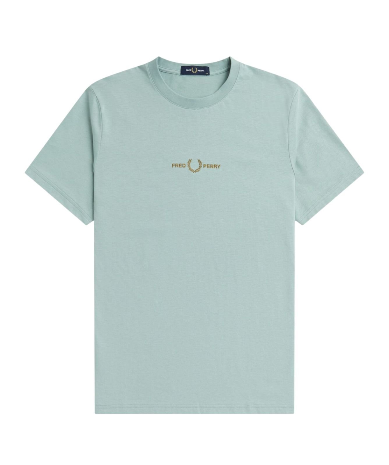 Fred Perry Mens Embroidered T-Shirt | Sage - M4580-959
