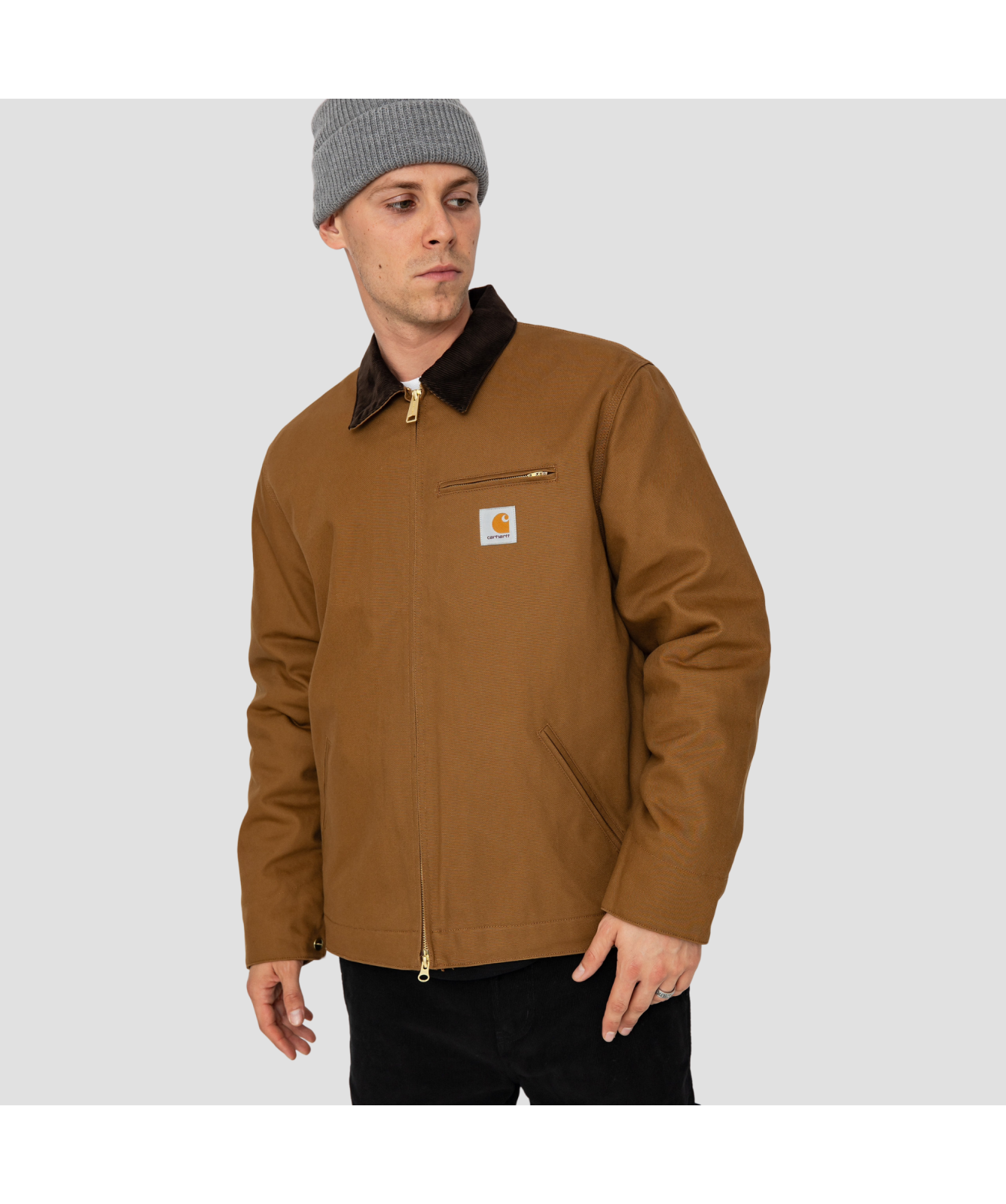 Carhartt WIP Lined Detroit Jacket | Hamilton Brown/Tobacco Rigid