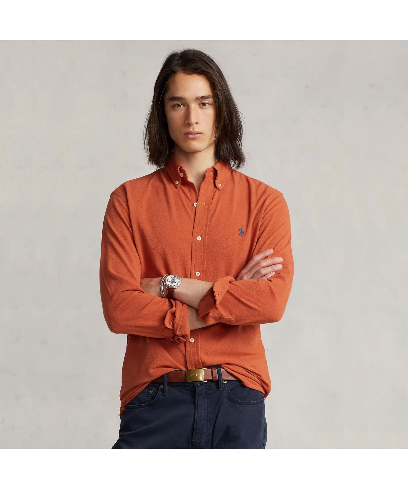 ラルフローレン Polo Ralph Lauren Featherweight Mesh Shirt in pink