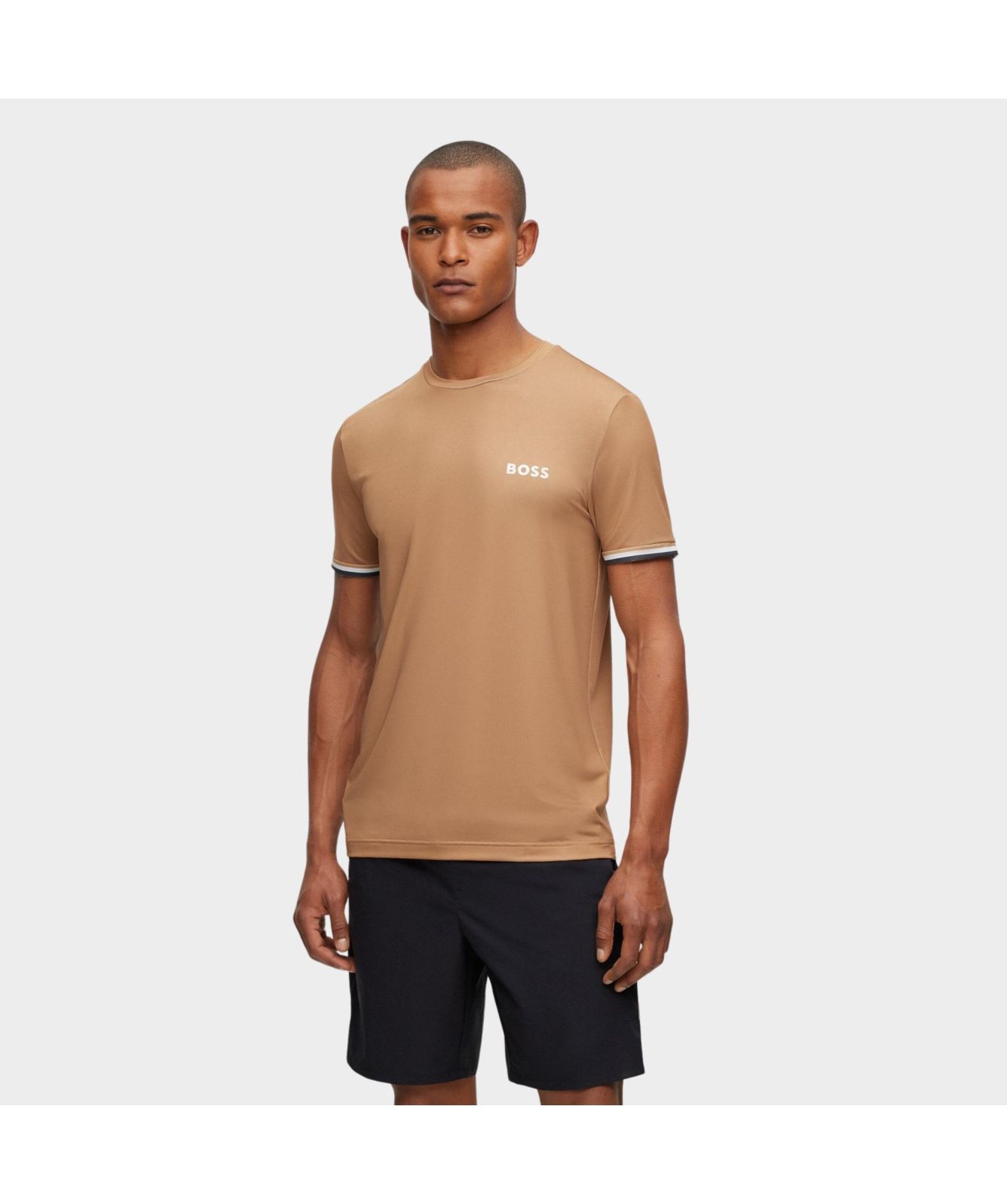 Boss Matteo Berrettini T-Shirt | Tan-50482392-260-black-001 -kular