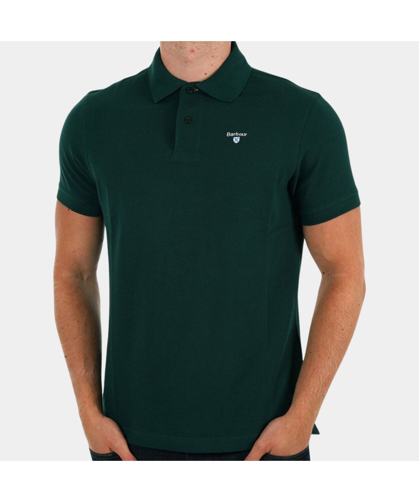 Tシャツ・カットソー Barbour SS25 Tartan pique polo shirt (MML0012 BK31) Barbour | Tartan Pique Polo Shirt | Livingston