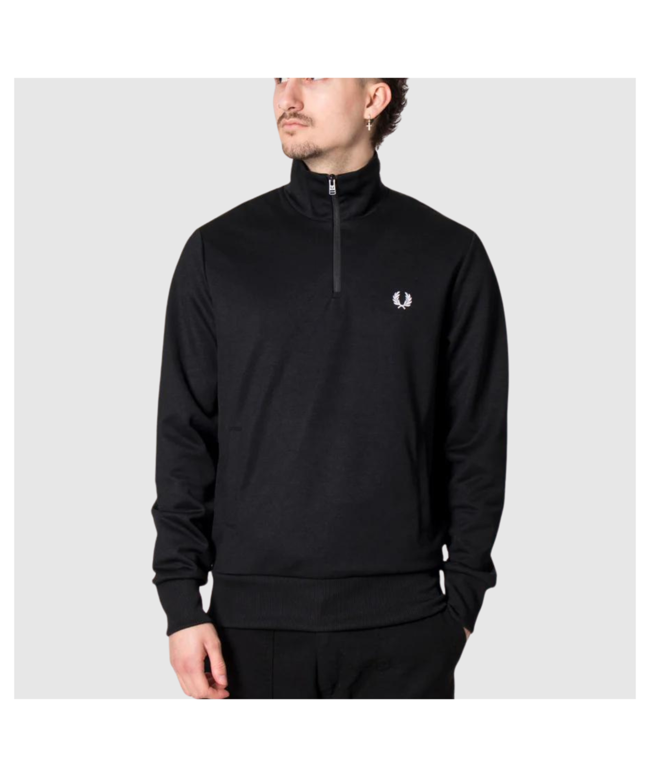 FRED PERRY クロップドジャージ UK 8 FRED PERRY/フレッドペリー] クロップドデザイン トラックジャケット