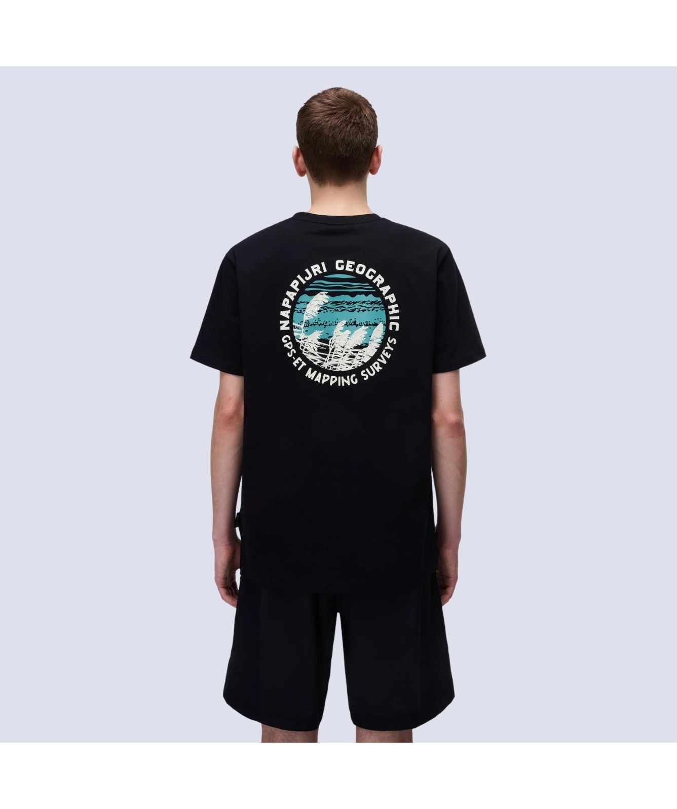 Tシャツ・カットソー NAPAPIJRI Men T Shirts NP0A4IEEN1J1BEIGE Napapijri Men's Box Logo T-Shirt in Black Napapijri