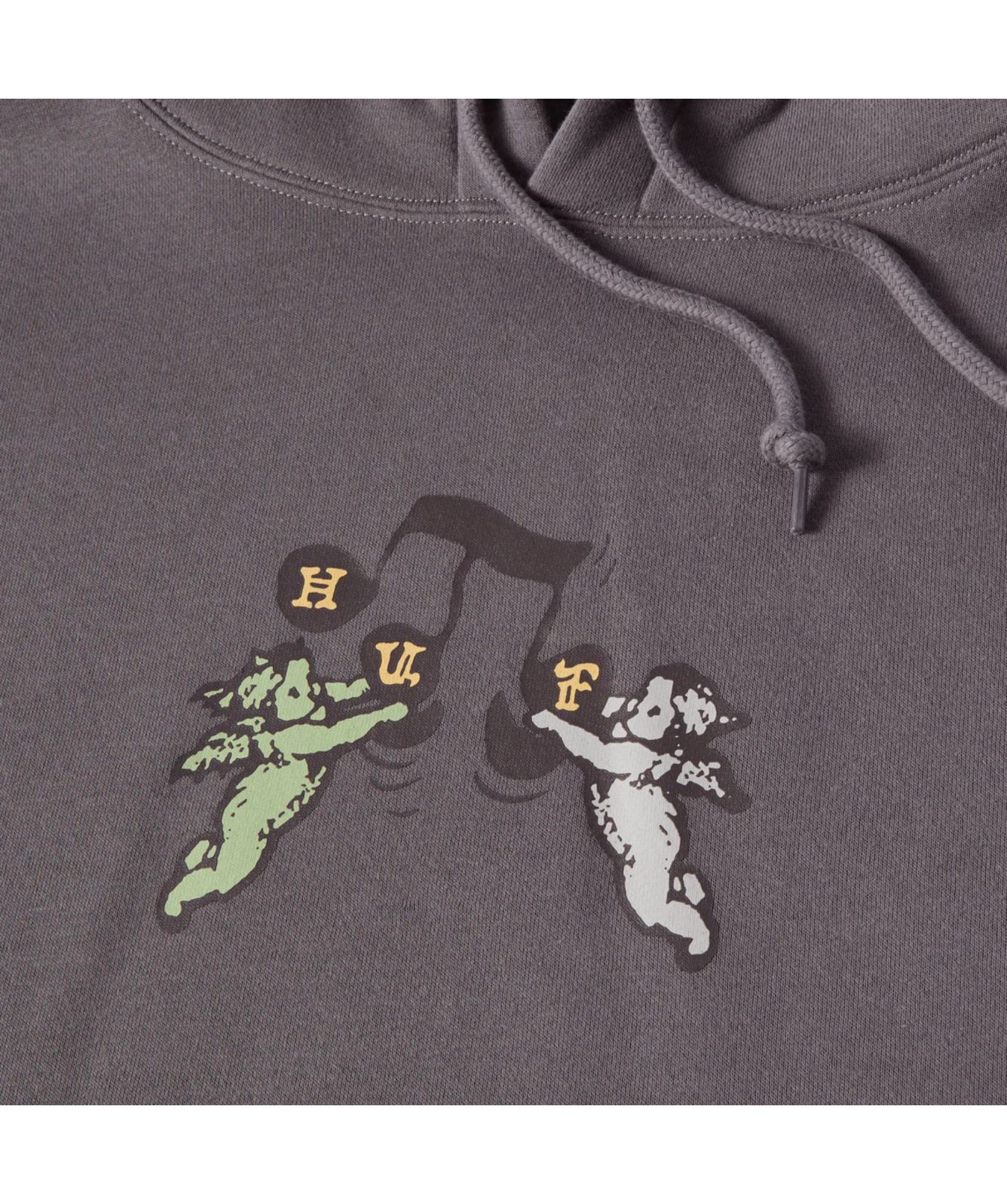HUF Song Pullover Hoodie | black-PF00681, plum -kular fashion
