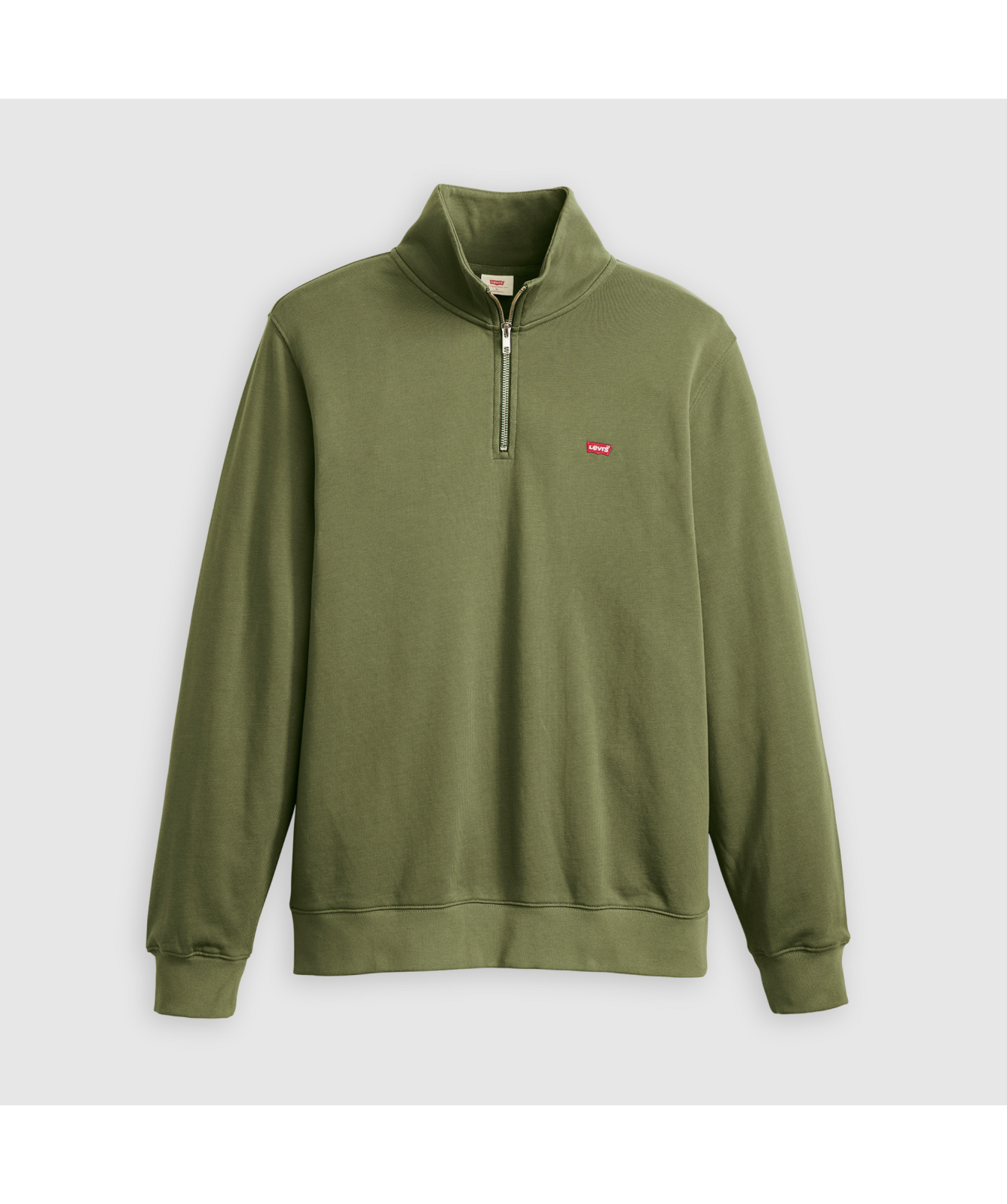 Levi's Original Housemark Quarter-Zip Pullover | Moss Olive