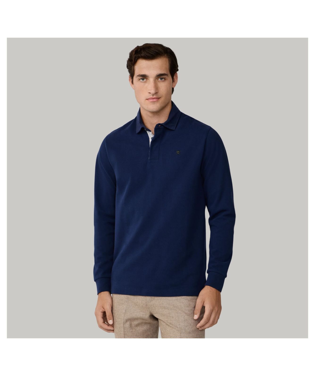 hackett london 長袖ラガーシャツXS swag flexwitme スポーツ ウェア