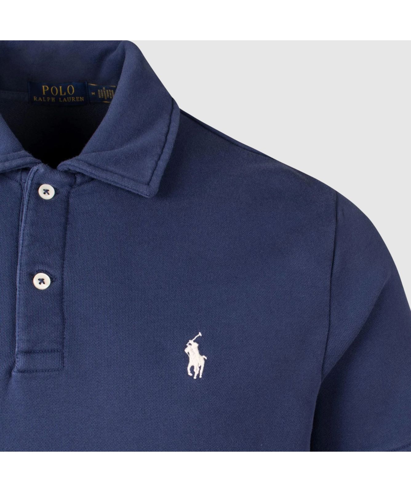 Polo Ralph Lauren Short Sleeve Sweat Polo Shirt | Navy 