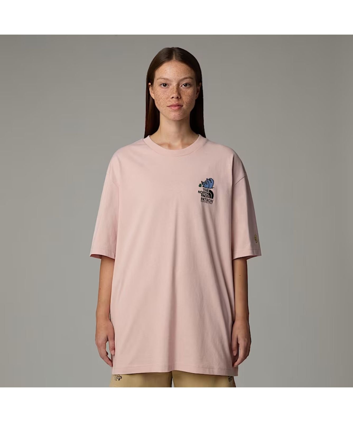 The North Face Mountain Cleanup Oversized T-Shirt | Pink