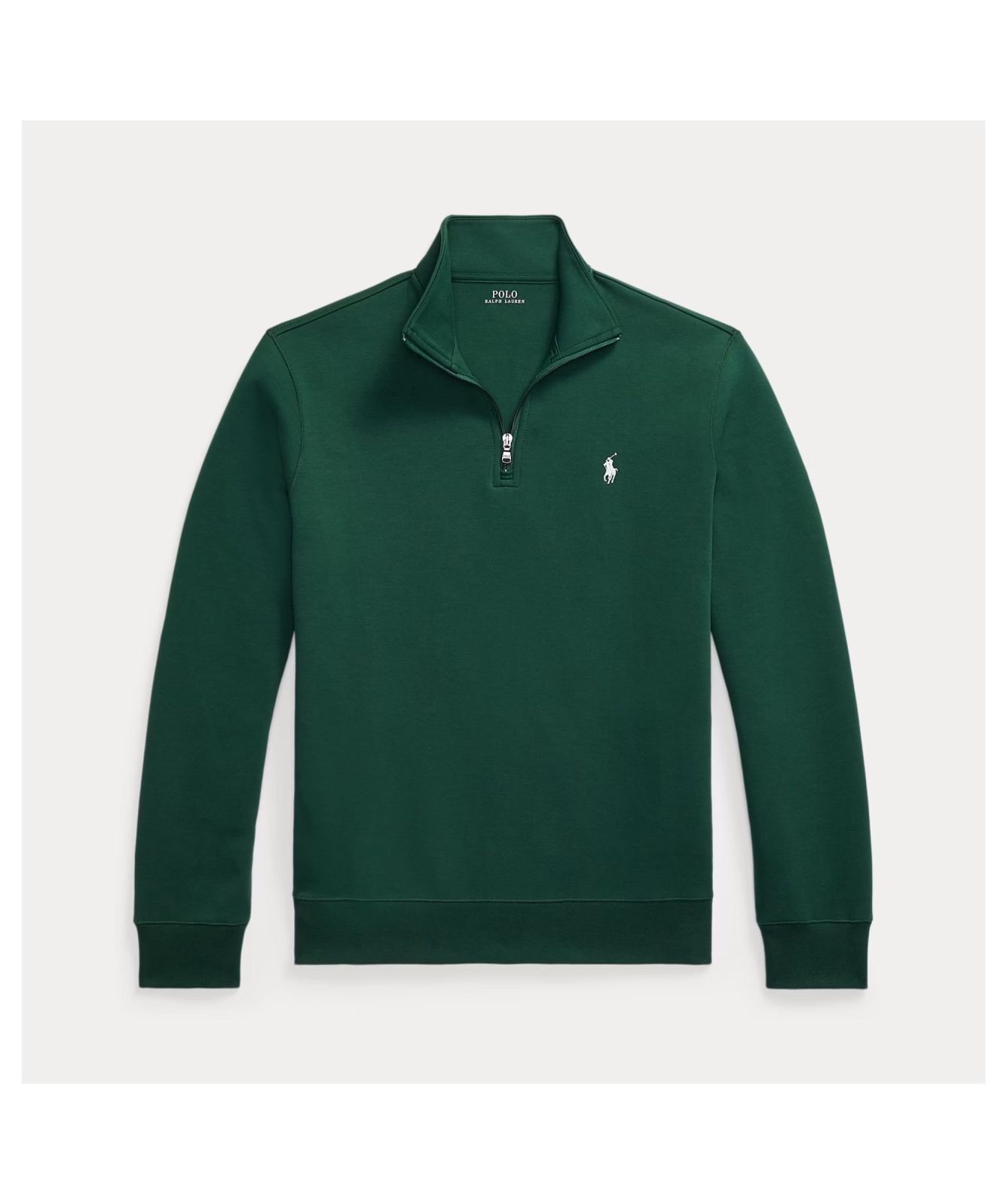 Polo Ralph Lauren Double-Knit Quarter-Zip Pullover | Aviator Navy