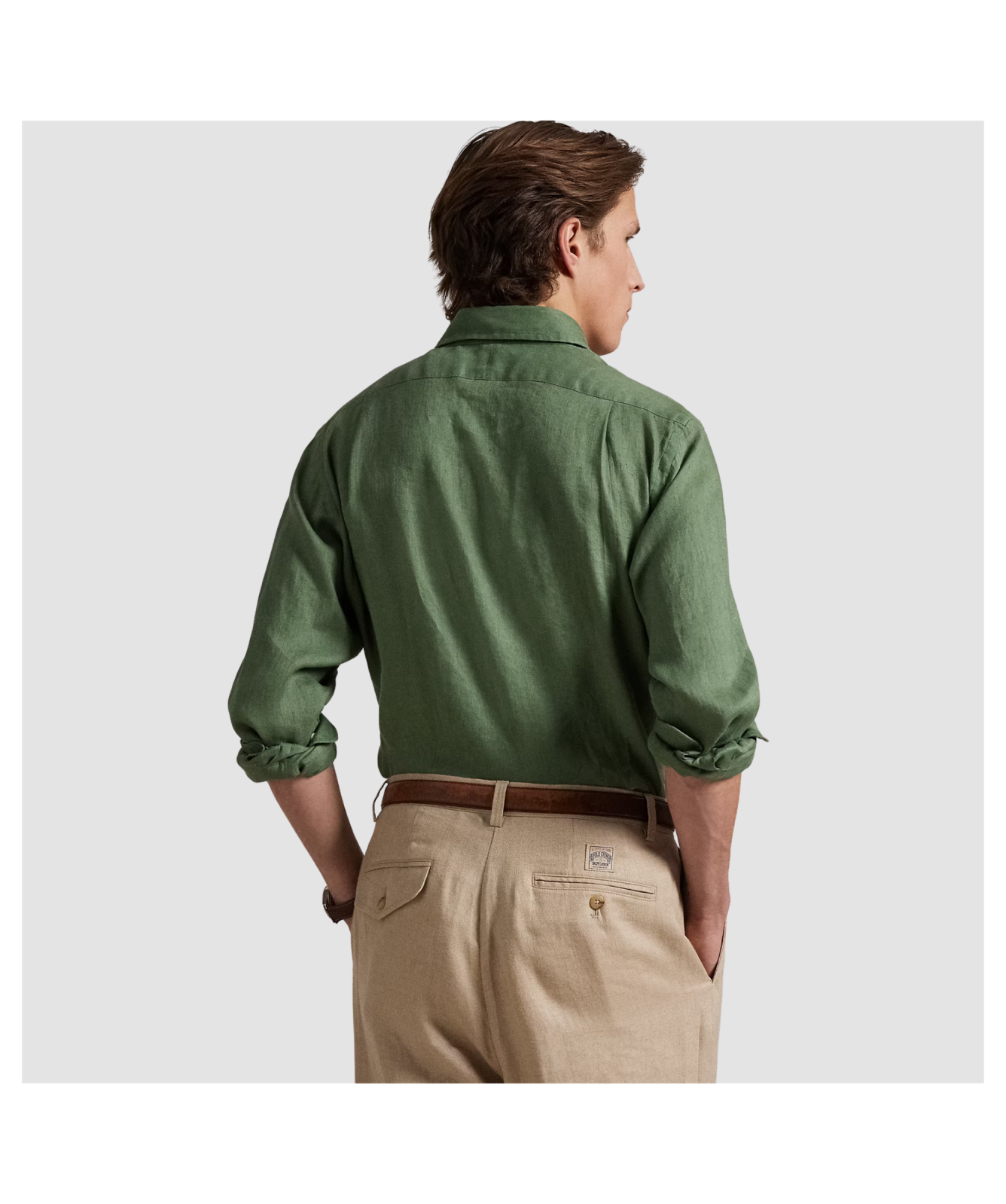 Polo Ralph Lauren Custom Fit Linen Shirt | Channel Blue