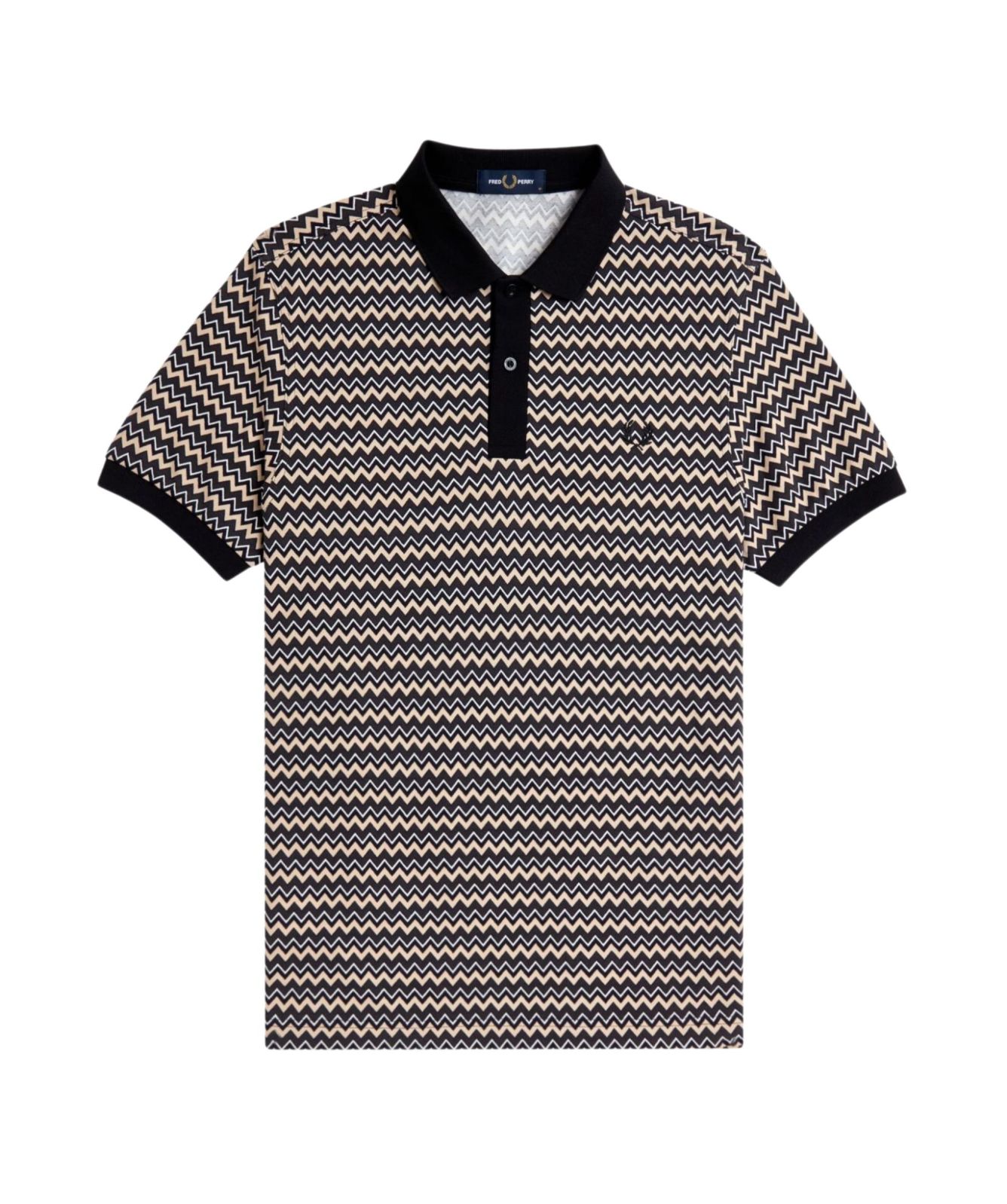 FRED PERRY × EDIFICE KNIT POLO SHIRT 和紙 Metallic Rib Knit Polo Shirt - Ecru | Amy Winehouse