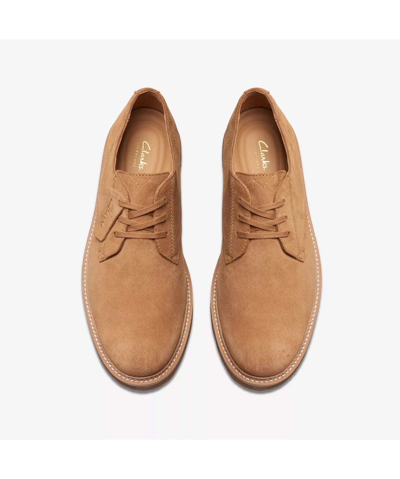 Clarks Clarkdale Derby | Light Tan Suede 26176108 at kular 