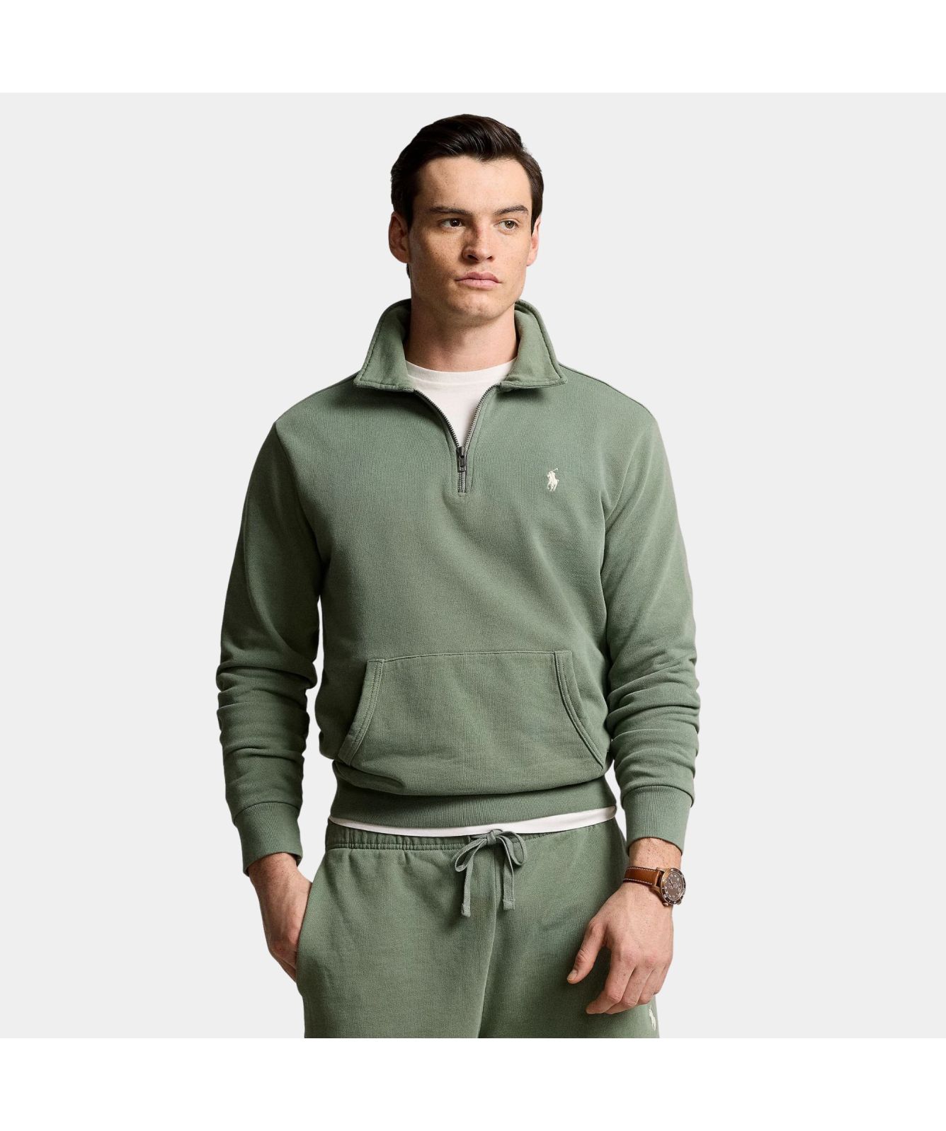 Polo Ralph Lauren Loopback Fleece Quarter Zip Sweatshirt | Blue 