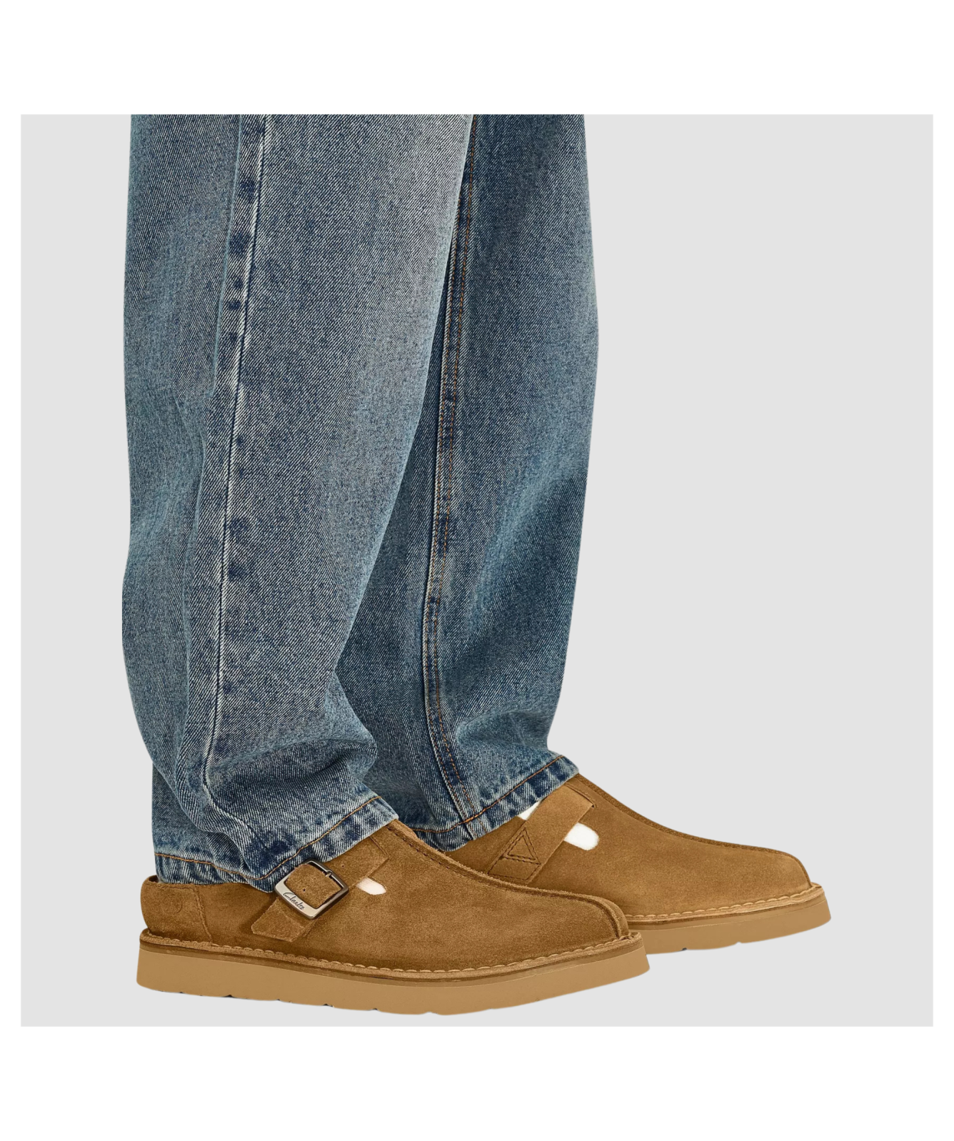 Clarks Originals Men's Solsbury Mule Suede Slip Ons | Cola - 26180881