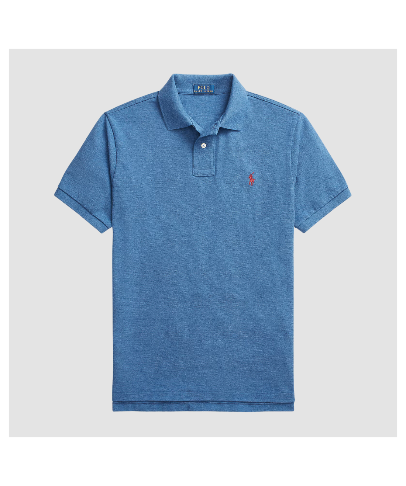 Polo Ralph Lauren Men's Custom Slim Fit Mesh Polo Shirt | Blue