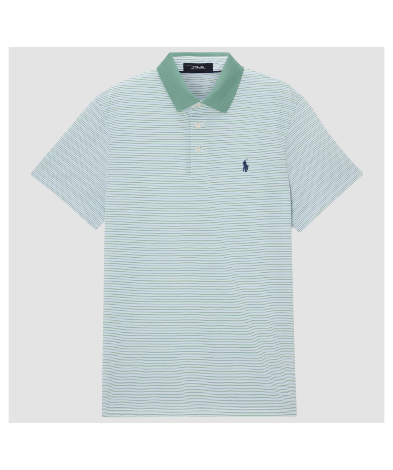 RLX by Ralph Lauren Tailored Fit Stripe Knit Polo Shirt | ﻿Faded