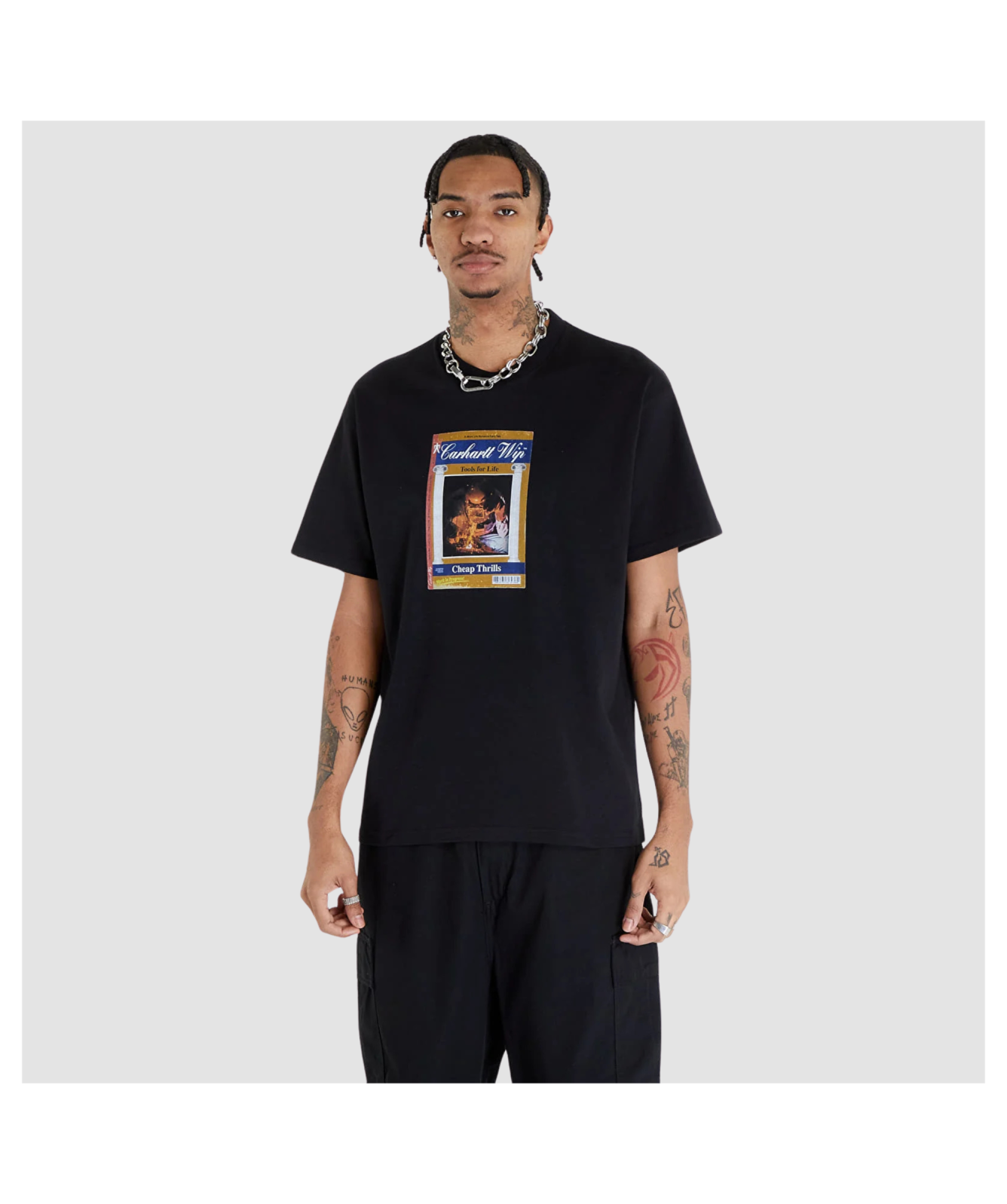 Carhartt WIP Men's Cheap Thrills T-Shirt | Black - ﻿I032885-89XX