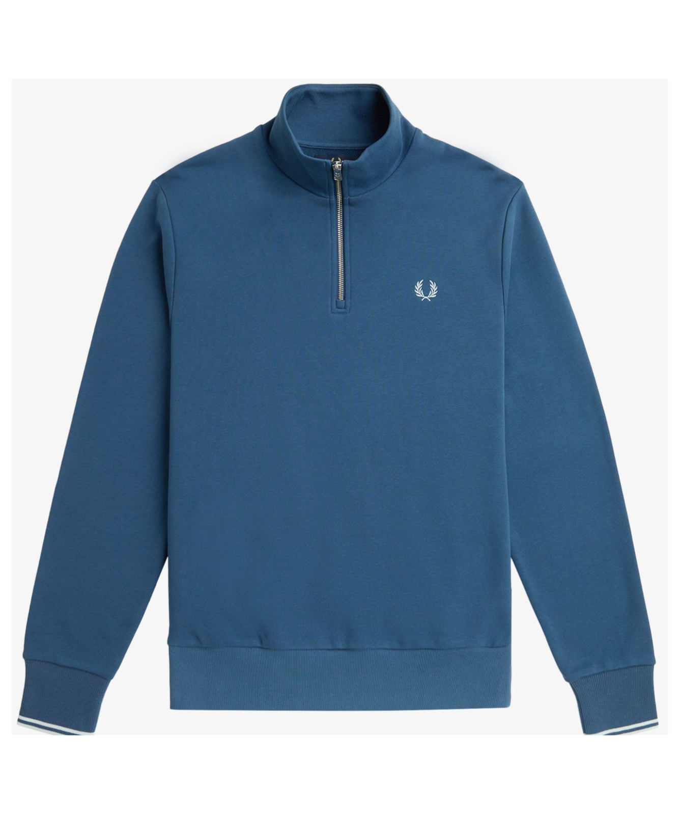 Fred Perry Half Zip Sweatshirt | Beige, Blue, Pink or Sky