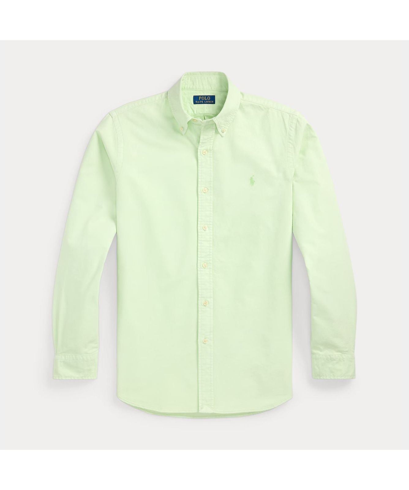 Polo Ralph Lauren Custom Fit Mineral-Dyed Oxford Shirt Green