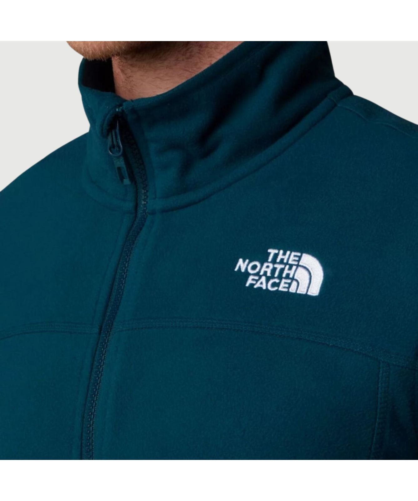 The North Face Glacier Full Zip Fleece | petro-NF0A855X1NO-blue