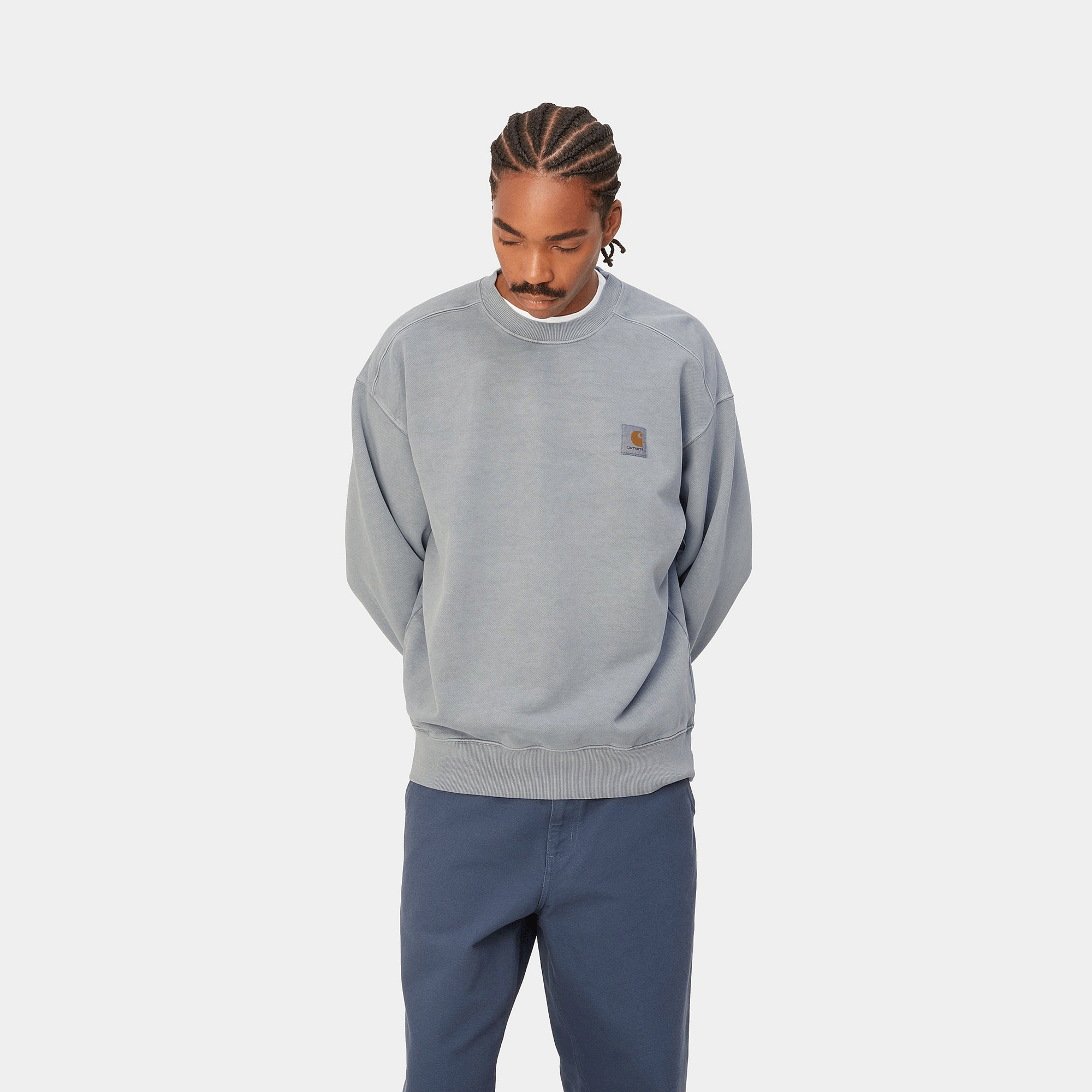 Carhartt WIP Crew Neck Vista Sweatshirt | Pink-I029522-1NJ