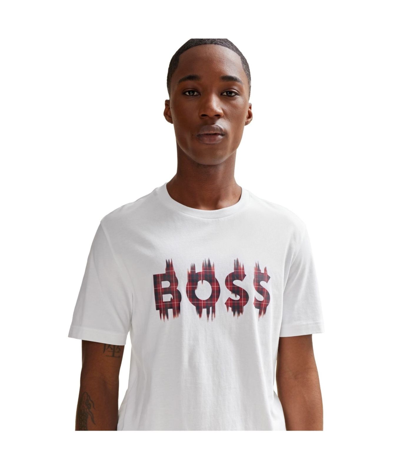 T-shirt Homme Stuff Box 'The Boss Bee' - Blanc, Coton, Manches Courtes, Taille Normale, Neuf Avec étiquette