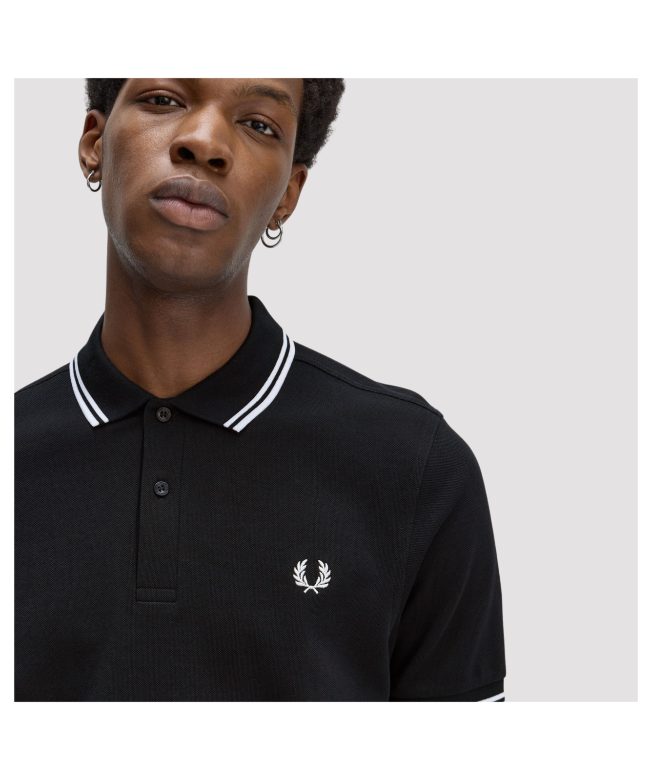 Fred Perry M3600 Twin Tipped Polo Shirt | Dark Blue - M3600-T55