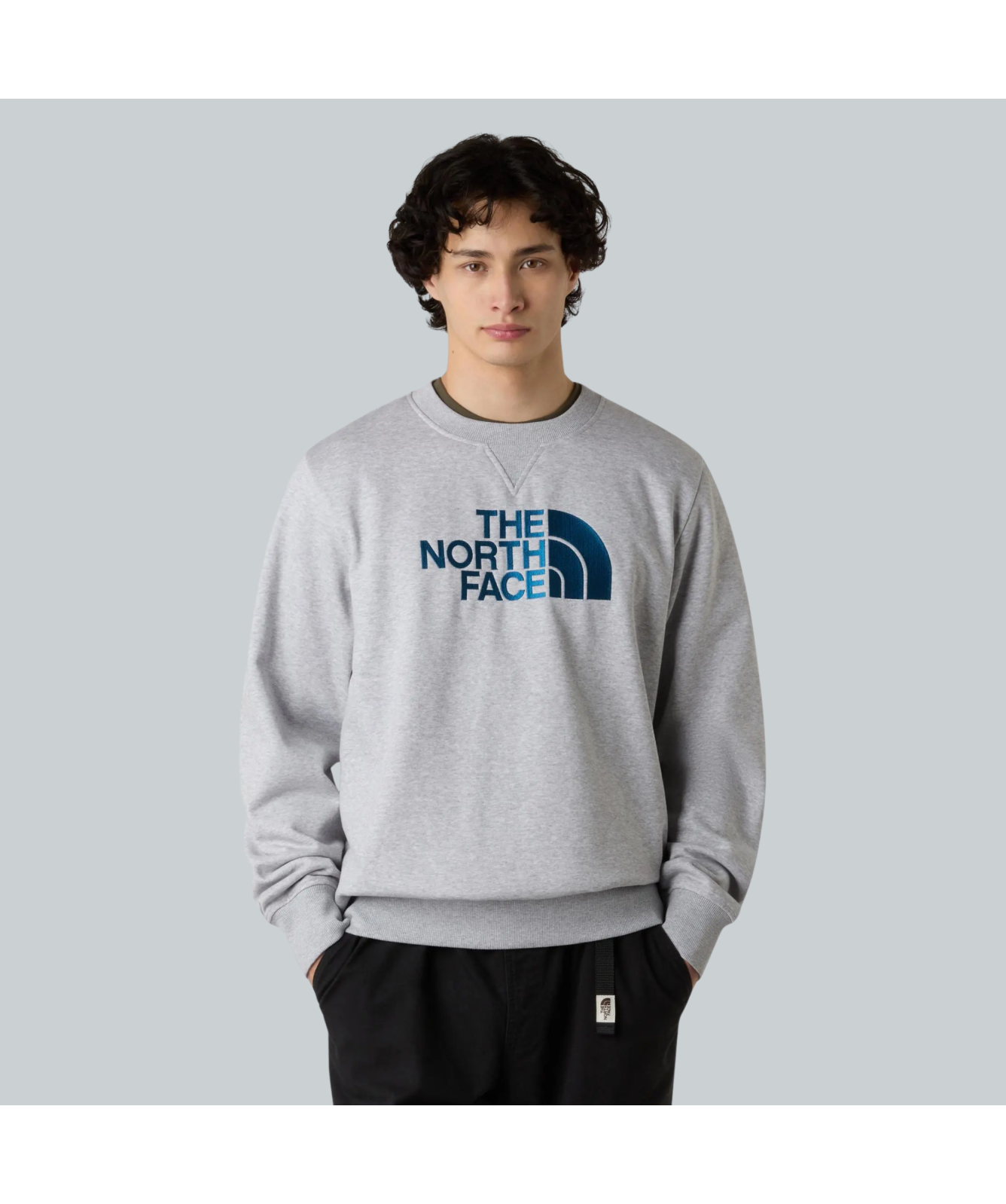 The North Face Drew Peak Crew Neck Sweatshirt | Light Grey