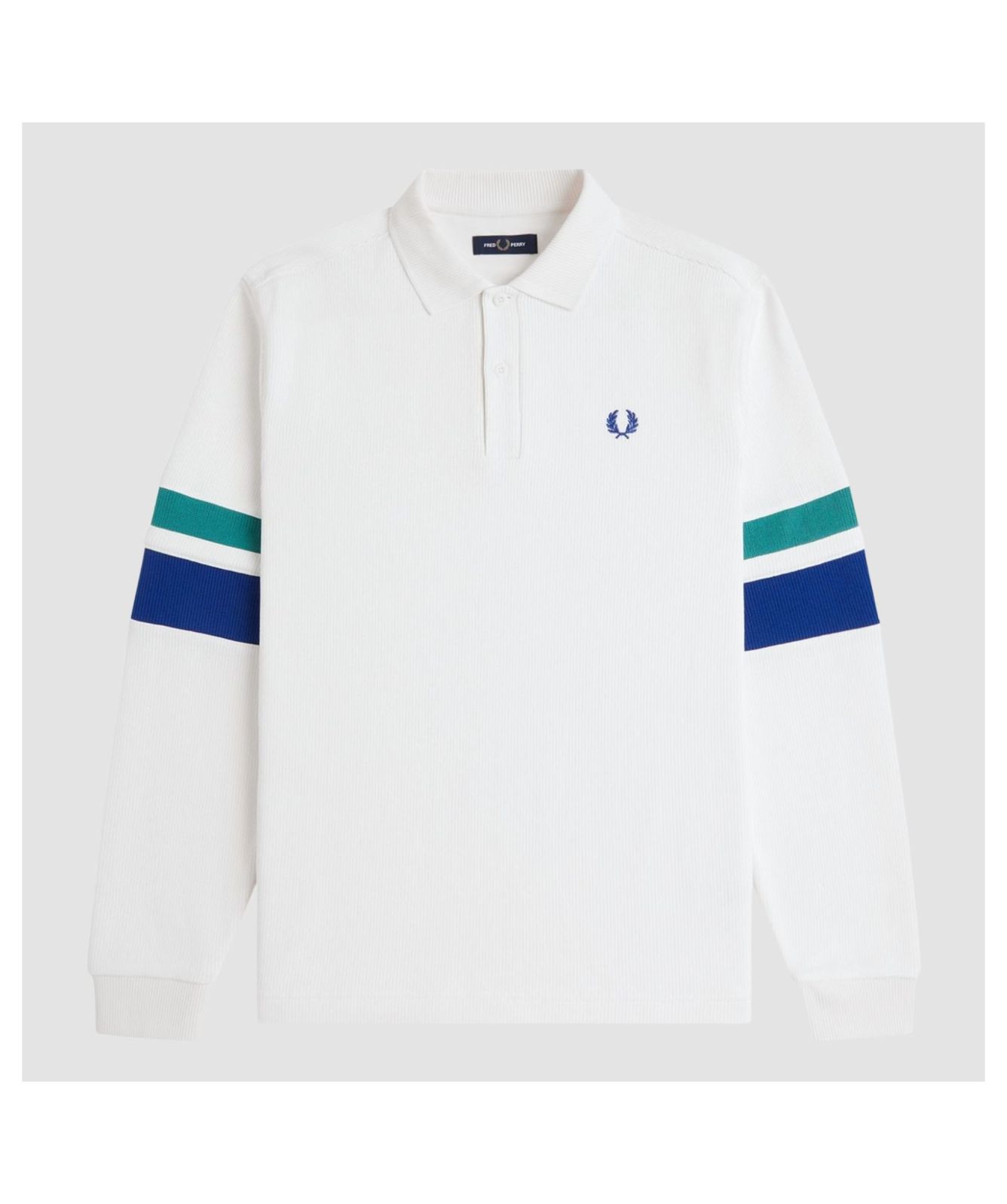 Men's Fred Perry Collar Knit Sweater - White | Kular Fashion