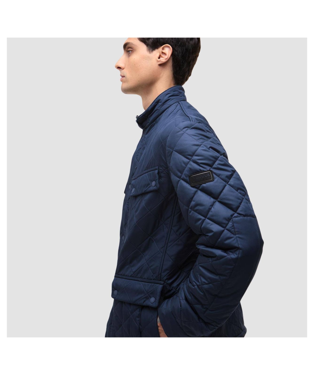 Barbour International Ariel Mens Polarquilt Jacket - Navy – CHO 